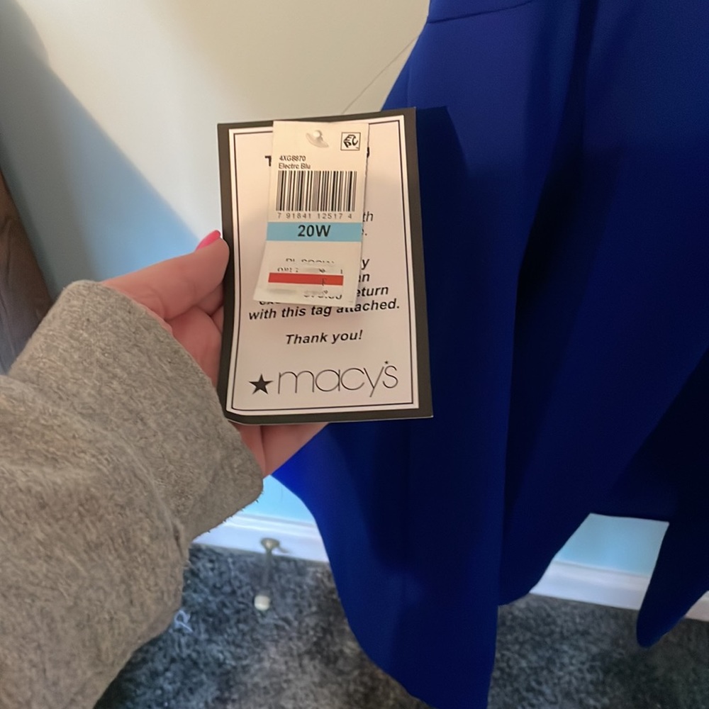 Blue Plus Size Dress - Picture 4 of 4